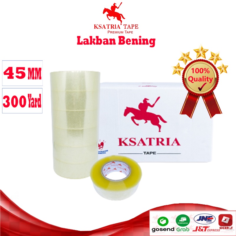 

[TERMURAH] Lakban OPP Tape / Lakban Bening Dunia Packing 300 Yard (1 Dus) -COD