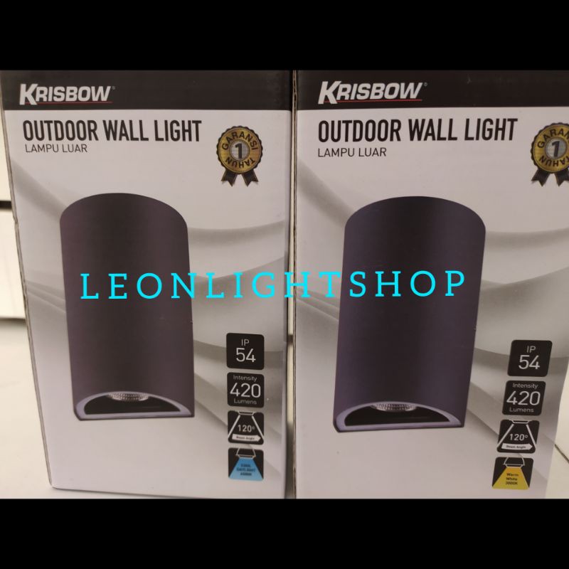 KRISBOW LAMPU LED DINDING HALF ROUND 6W OUTDOOR/ACE WALL LAMP OUTDOOR/ACE LAMPU HIAS DINDING OUTDOOR