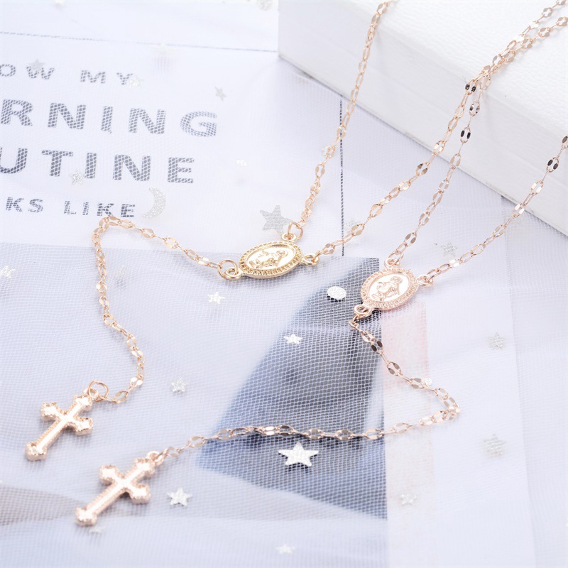 Kalung Liontin Salib Kalung Jesus Cross Liontin Rumbai Seksi Ornamen Paskah