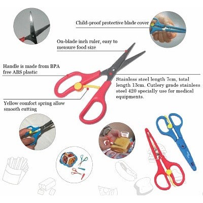 Tiny Bites Food Shears / gunting makanan anak / gunting makan scissor / Food scissors / tinybites