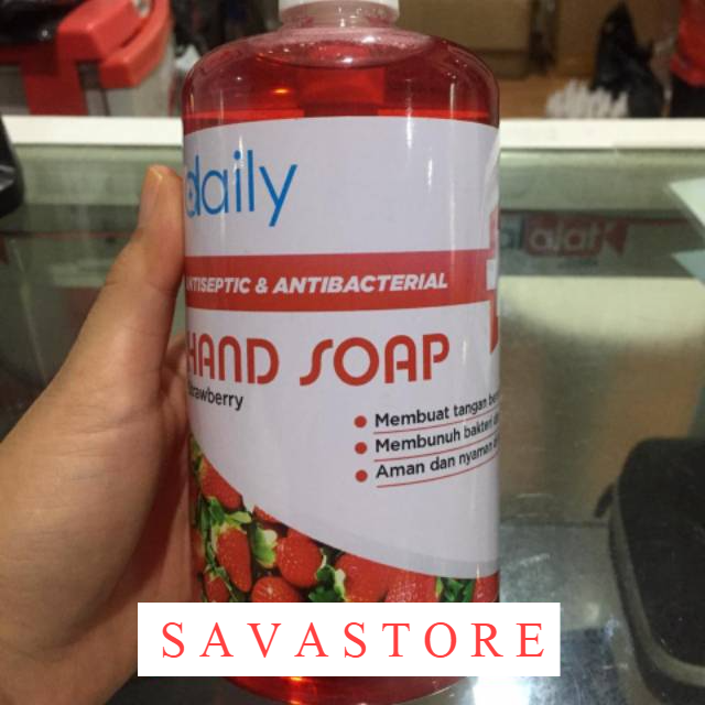 SABUN CUCI TANGAN CAIR DAILY HAND SOAP 500ML PUMP ANTI VIRUS  - ECER &amp; GROSIR [TERLARIS]