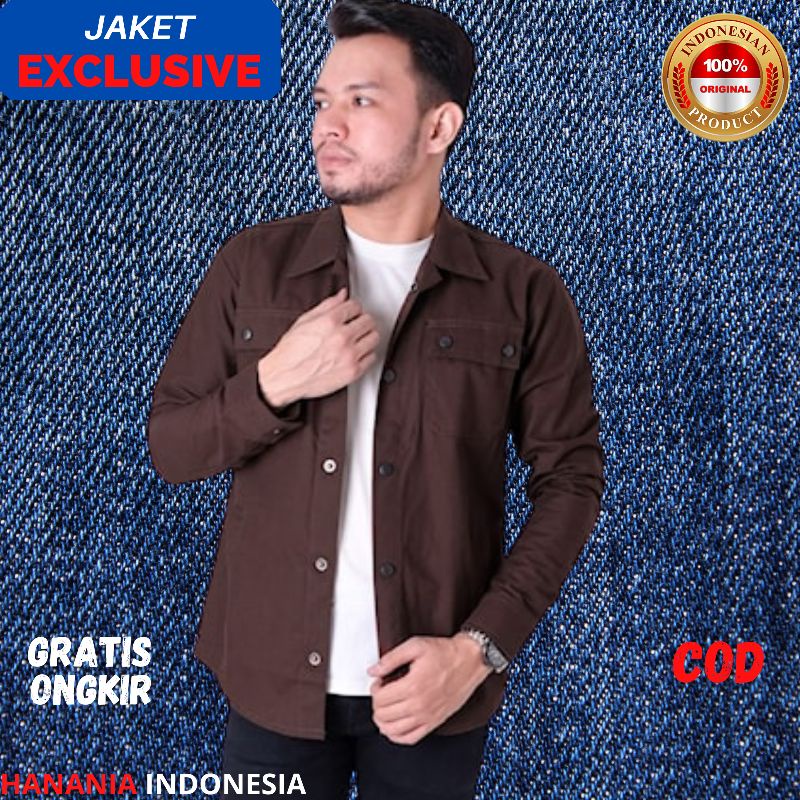 Jual Jaket Parka Pria Original Jaket Kemeja Pakaian Semi Parka Semiparka Parca Jas Pria