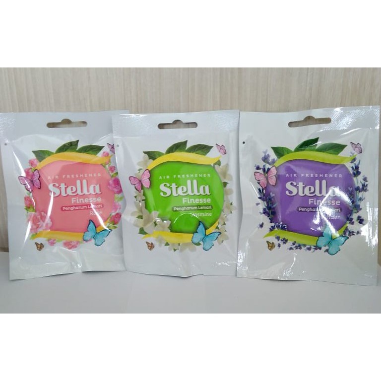 Pengharum Stella, Stella Gantung,Stella Finesse Jasmine,Lavender, Rose 20 gr