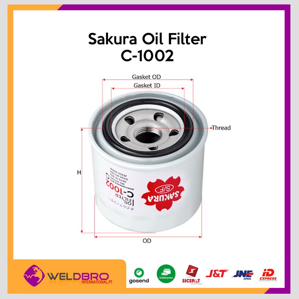 SAKURA Oil Filter C-1002