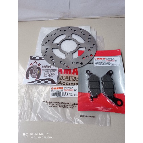 PIRINGAN CAKRAM DEPAN PLUS KAMPAS REM MIO SPORTY/MIO SMILE/XEON KARBU/SOUL/FINO/KODE 5TL ORI-YGP