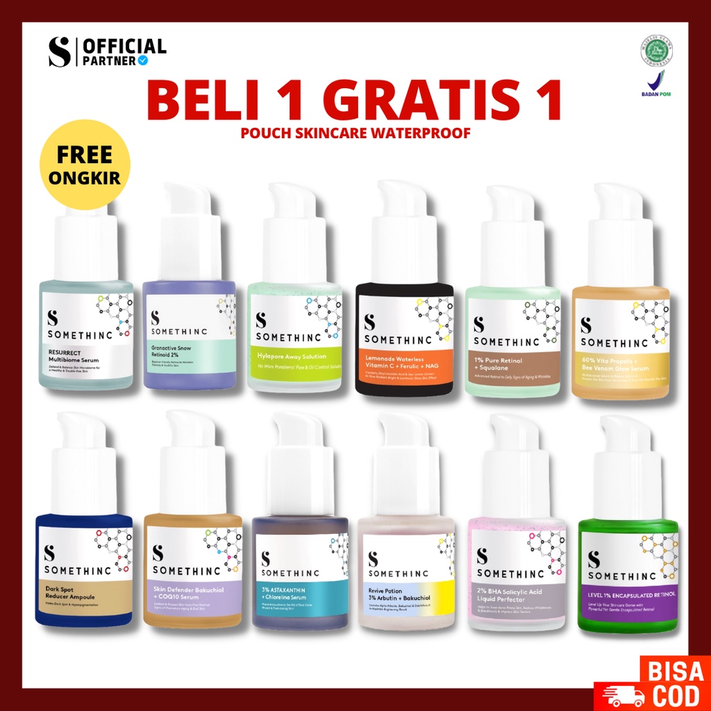 [ FREE GIFT ] SOMETHINC SKIN SOLVER Encapsulated Retinol, 2% BHA Salicylic Acid, Bakuchiol, Chlorelina, Reducer Ampoule, COQ10, 60% Vita Propolis, 1% Pure Retinol, Retinoid 2%, Hylapore Away Solution Serum