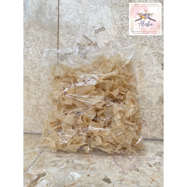 

Kerupuk Gadung Mentah bentuk kecil per bungkus 1/2kg