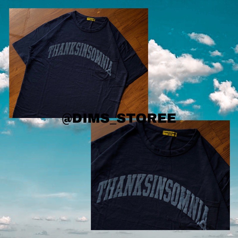 T-Shirt Gruska Navy Thanksinsomnia UNISEX