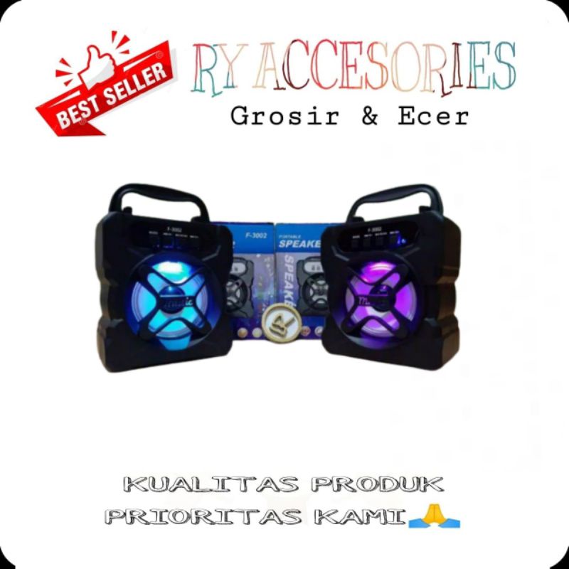 RY - SPEAKER BLUETOOTH KTS 1092/1097/SPEAKER MURAH F-3002/SPEAKER+MIC/SPPEAKER KTS 1105