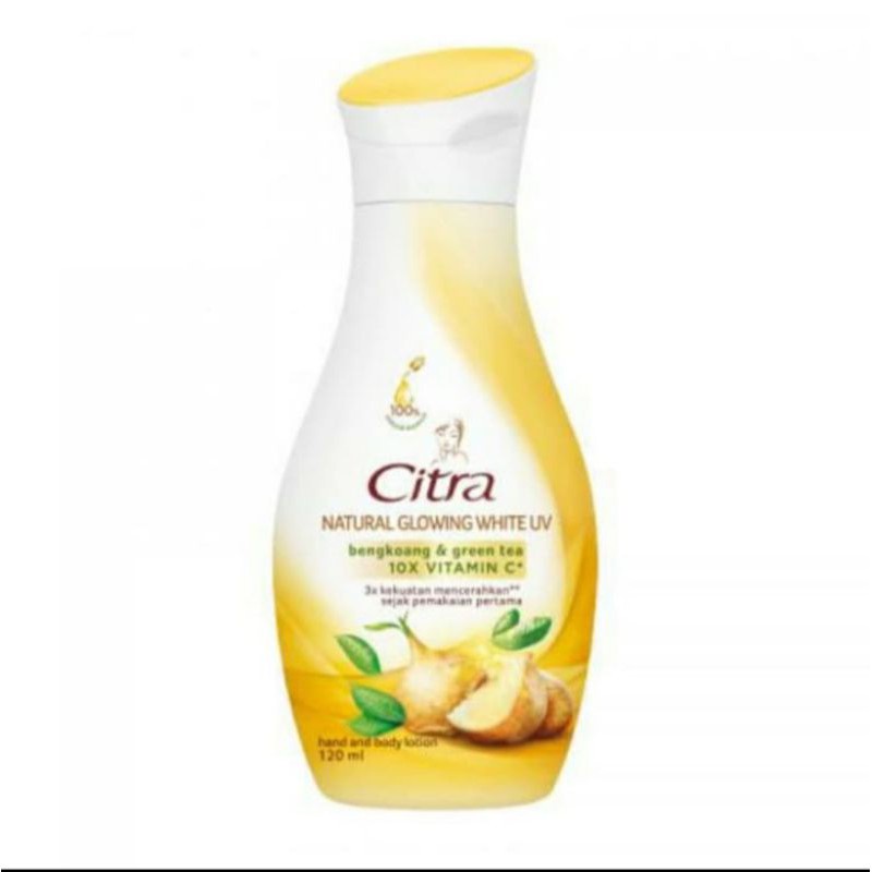 Citra Hand Body Lotion Glow UV Bengkoang - Fresh - Pearly - Nourishing - Sakura 120ml