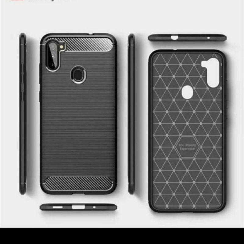 Case Samsung A11/M11 Fiber Carbon Ultimatte Premium Quality