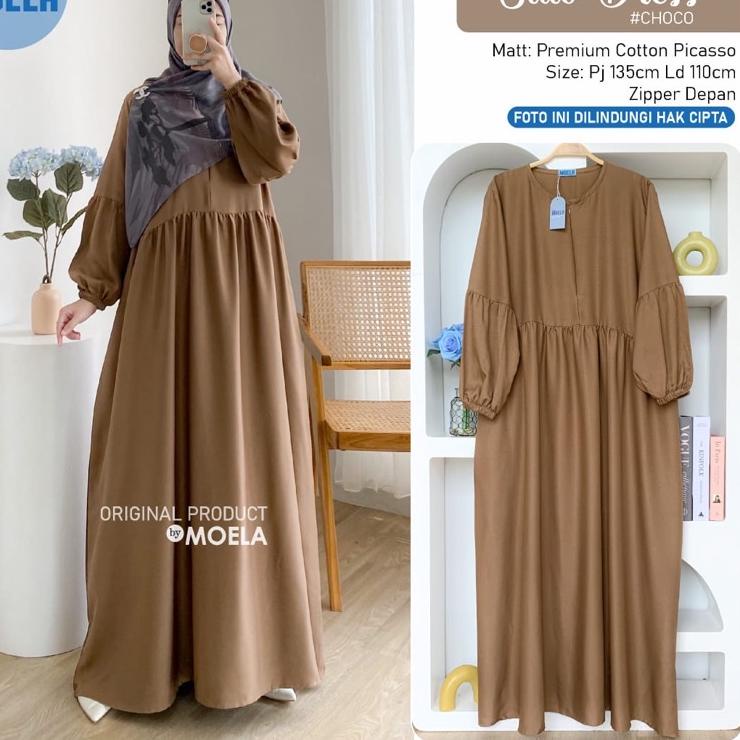 【STAR】 Calvi/Aura/Yapi/Hane/Luis/Silio/Ceris/Riona/Zeta/Hones/Rosti/Mesis dress gamis polos by Moela