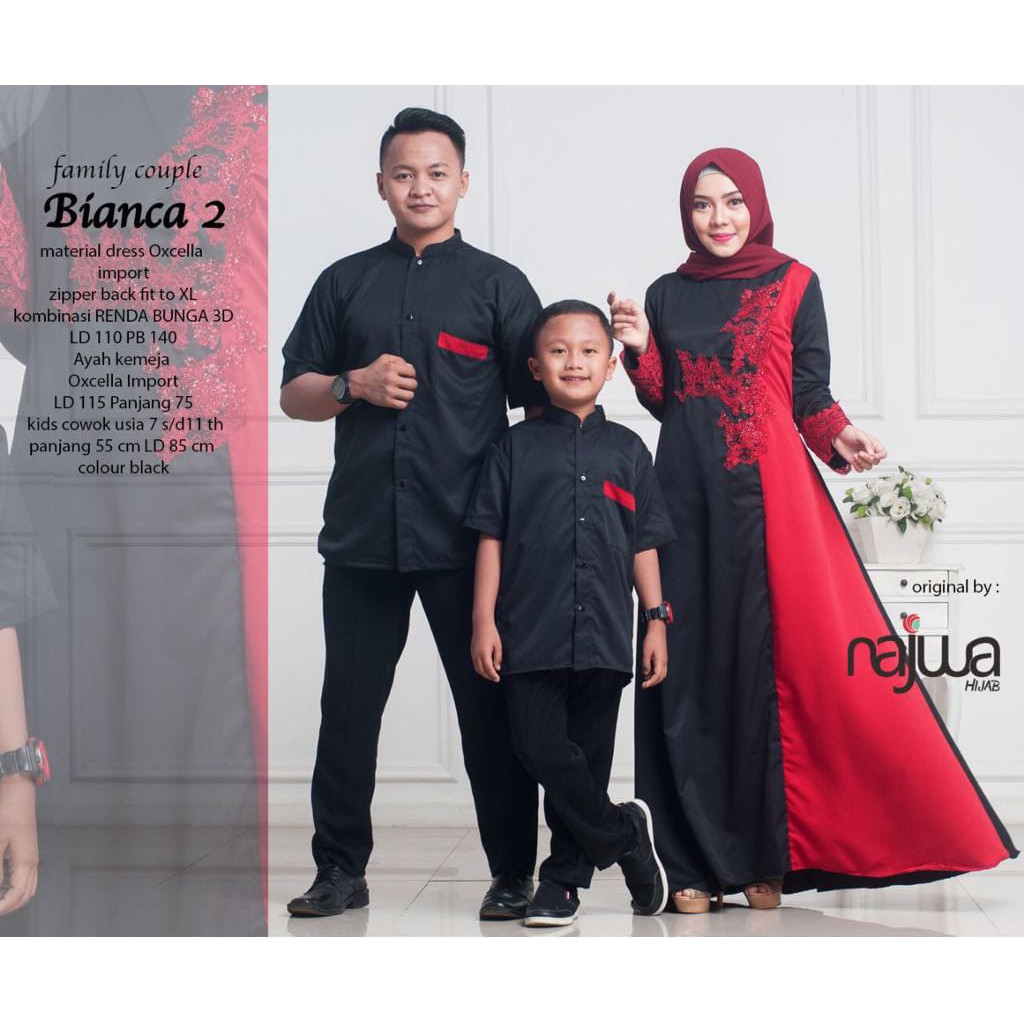 Bianca Family Couple By Najwa| Suplier Hijab Solo| Grosir