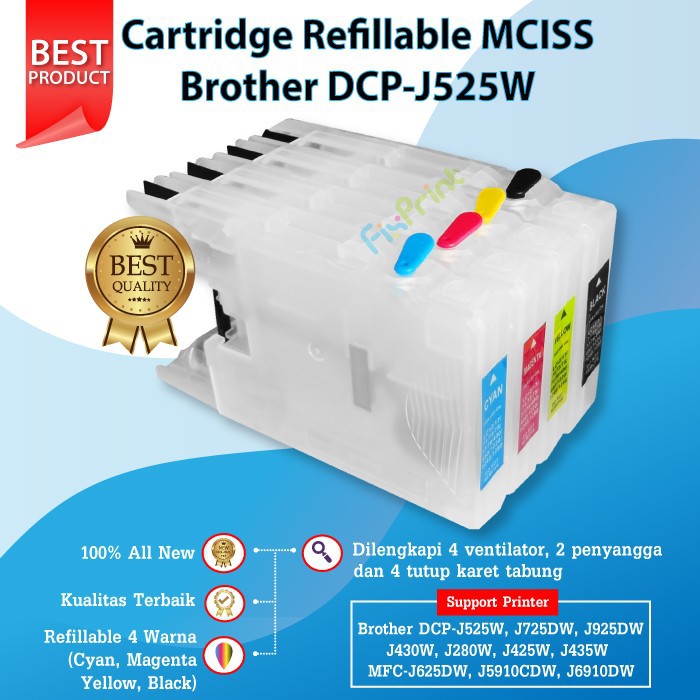 CISS Brother LC12 LC17 LC71 LC73 LC75 LC77 LC79 LC400 LC450 Pendek / Panjang