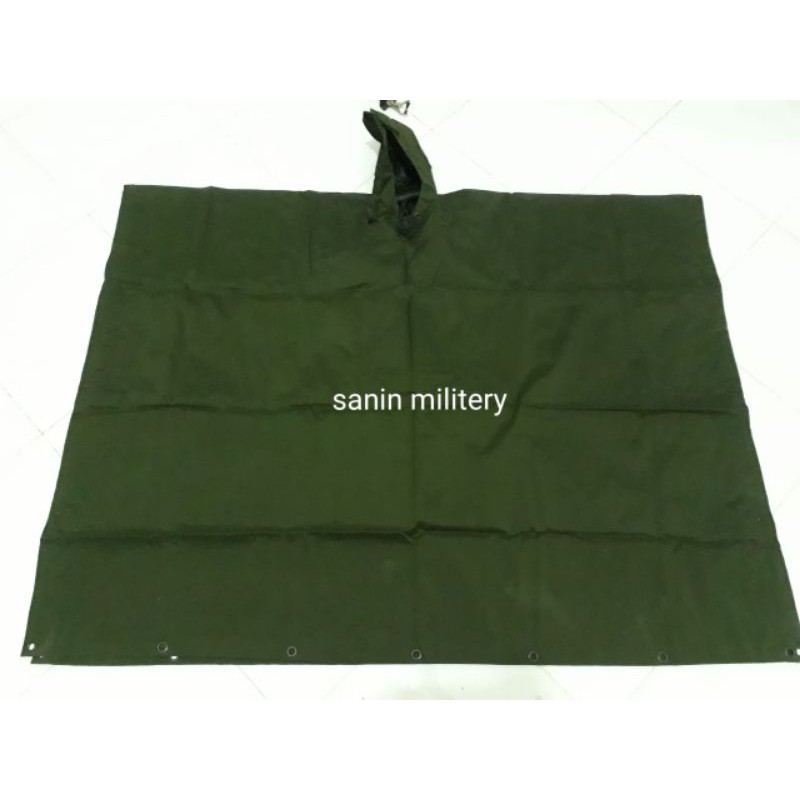 jas hujan ponco jatah tni  /  Perlengkapan Camping hiking / survival kit