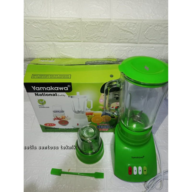 Blender YAMAKAWA Glass Jar T9GN 2 in 1 Grinder 6 Mata pisau