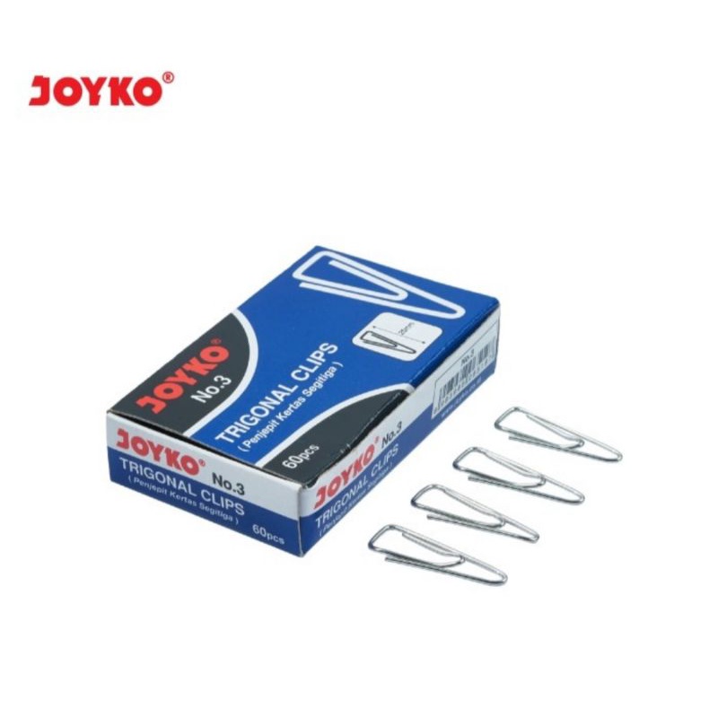 

Joyko Trigonal Clip No. 3 - Paper Clip - Penjepit Kertas