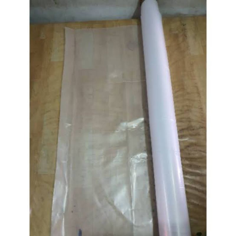 1 METER PLASTIK PE COR BENING TEBAL 08 LEBAR 1 METER BENTUK 2 LAPIS