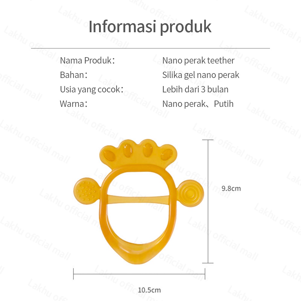 Lakhu mainan gigitan bayi teether bayi gelang bpa free