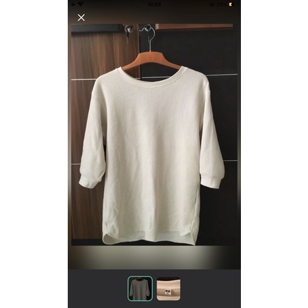 tshirt waffle uniqlo