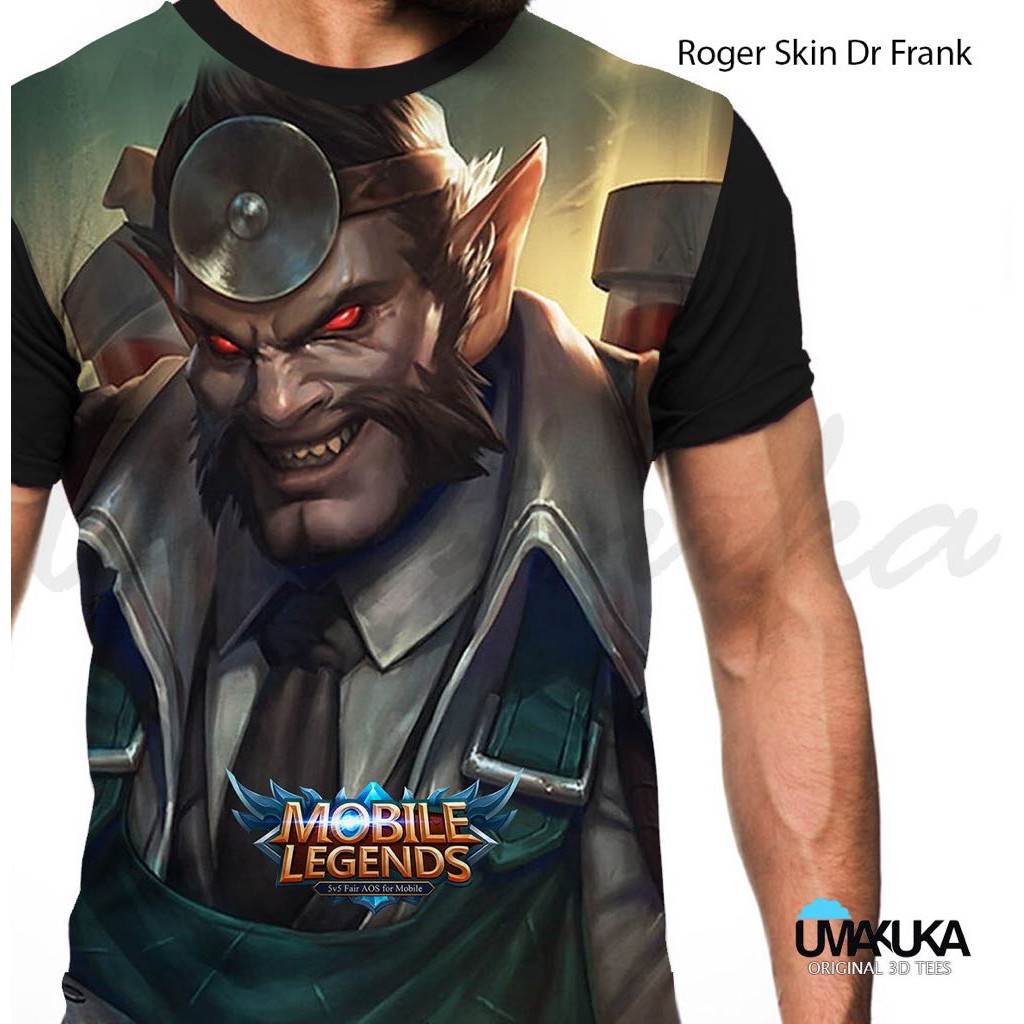 Baju Tshirt Kaos 3d Game Online Mobile Legend Roger Skin Epic