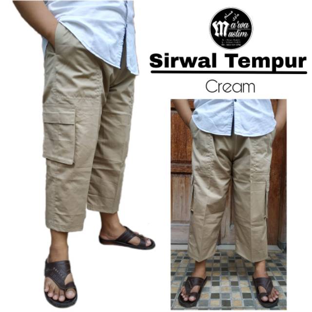 Sirwal TEMPUR / Sirwal Saku samping Celana Cingkrang model tempur