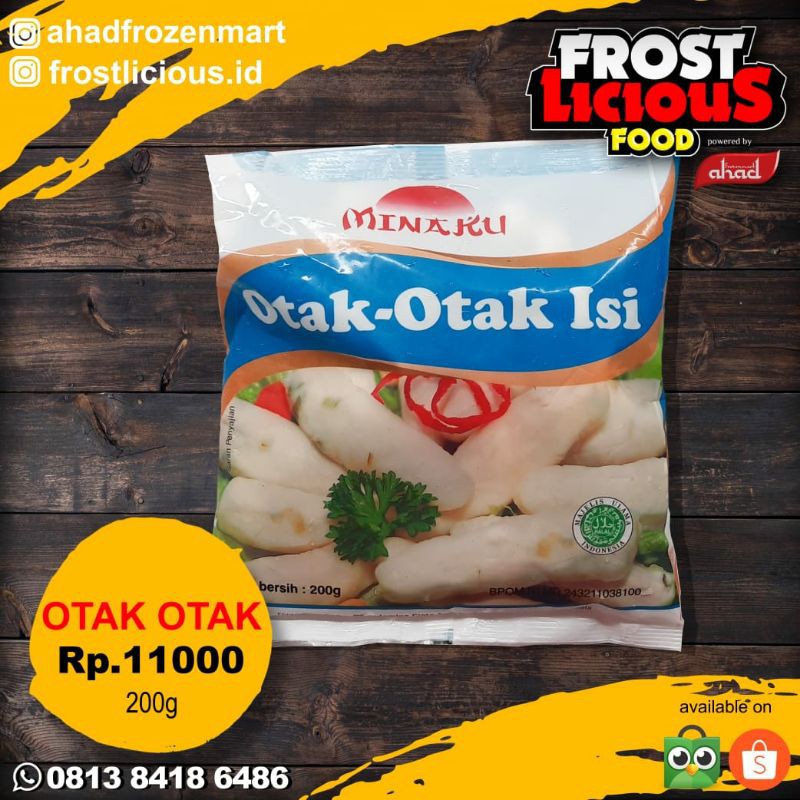 

Minaku Otak otak Ikan 200gr Otak Otak Isi Ikan Olahan Frozen Food