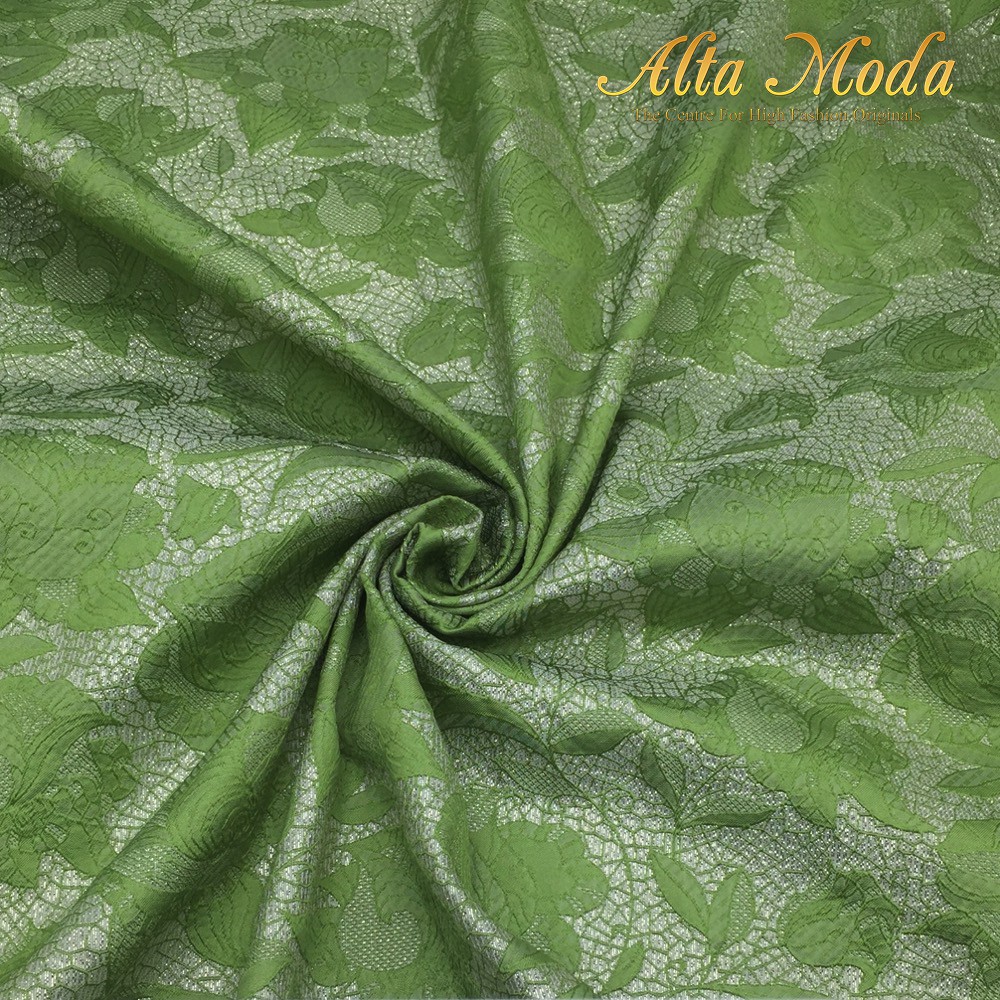

Alta Moda Kain Jacquard Lurex Motif Floral - Hijau Pupus (1M)