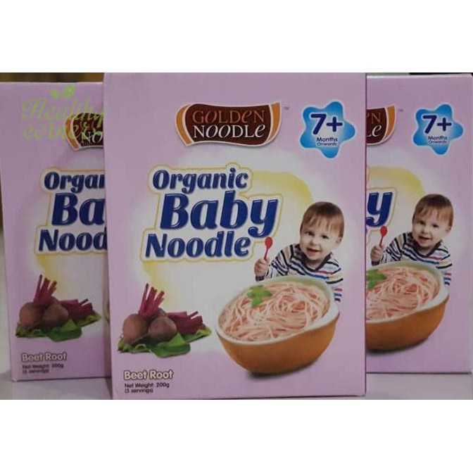 

Organic Baby Noodle Beet Root Mie Misua Bayi 200 gr - Golden Noodle TERBAIK