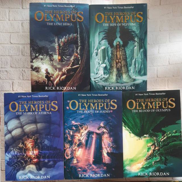 [INDONESIA] BUKU NOVEL SERI HEROES OF OLYMPUS COMPLETE - RICK RIORDAN [ORIGINAL]