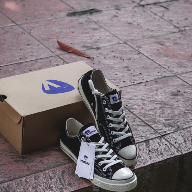 Ventela 70s Low Black White