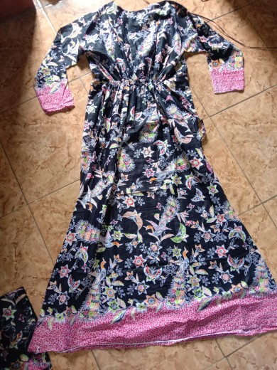 Ms Gamis Batik Sriwedari Maxi Bumil/busui Katun Sogan Allsize & Jumbo