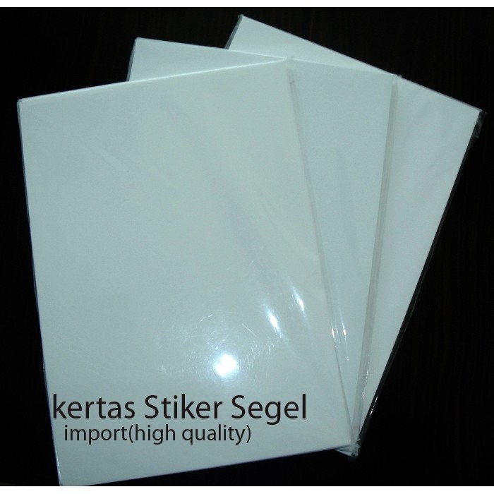 Kertas Segel Premium Sticker Garansi Stiker Pecah Telur Putih Polos Doff A4 Guarante paper matte new