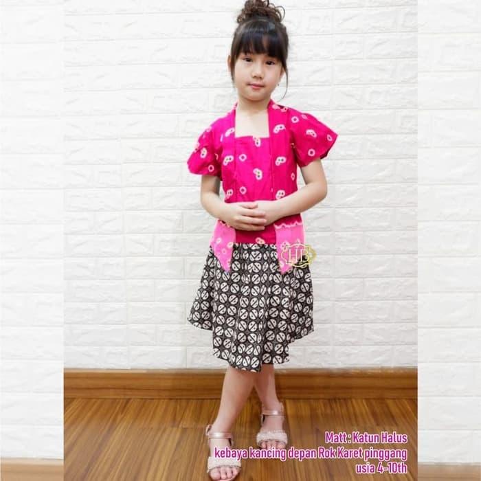 Kebaya Setelan Kebaya Kutubaru Anak Cewe/Setelan Anak Perempuan/Baju Anak