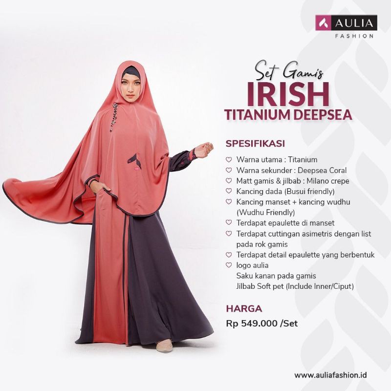 GAMIS AULIA IRISH / GAMIS AULIA DEWASA