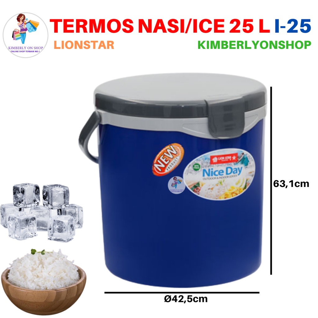 Rice Ice Bucket Hanami Termos Nasi Es 25 Liter I 25 Lion Star