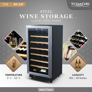 Wine Cooler | Tomori Wine Storage Steel WX-28T