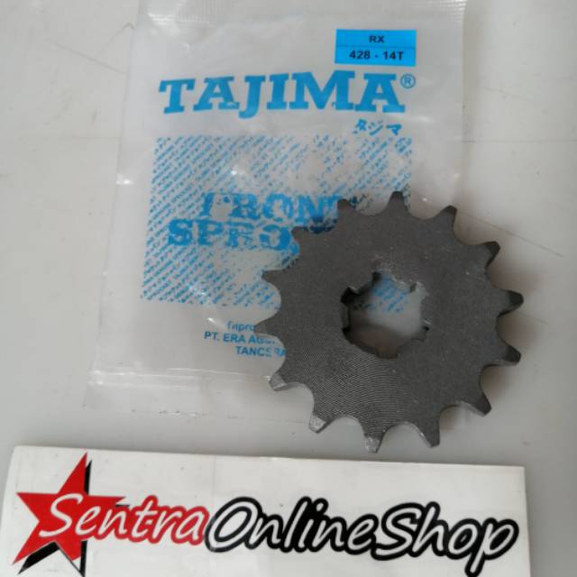 Gir depan rxking rxk rxz vixion jupiter mx 428 14T Tajima