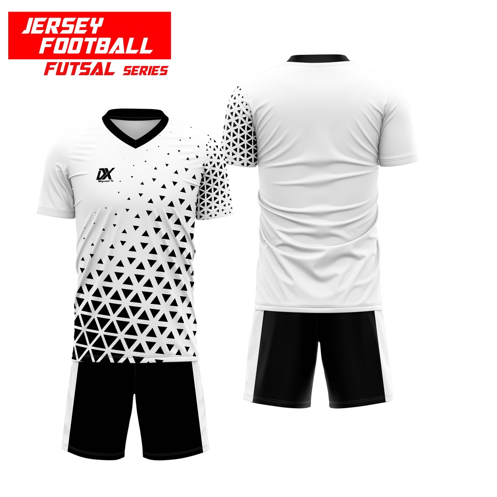 BAJU JERSEY BOLA FUTSAL DX HALFTONE FULLPRINTING ONE SET PREMIUM