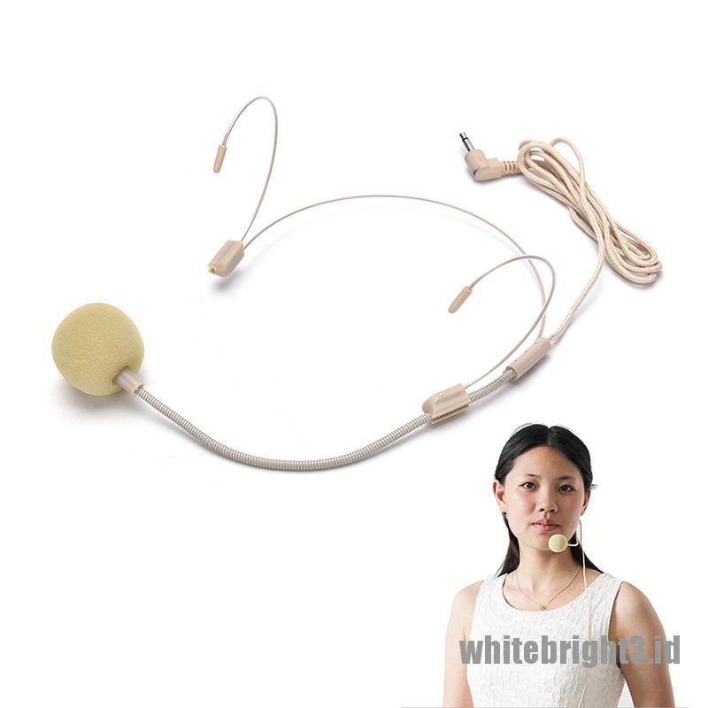 &lt; White3 &gt; Headset Earphone Kait Telinga Ganda Untuk Shure Wireless 4pin Mini