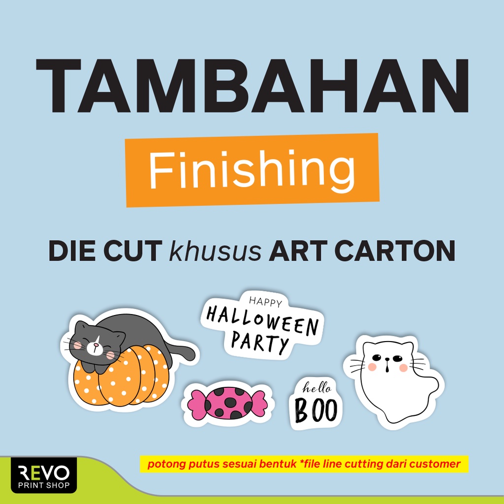

Tambahan Finising Potong Putus Bentuk khusus Art Carton / Die Cut Art Carton
