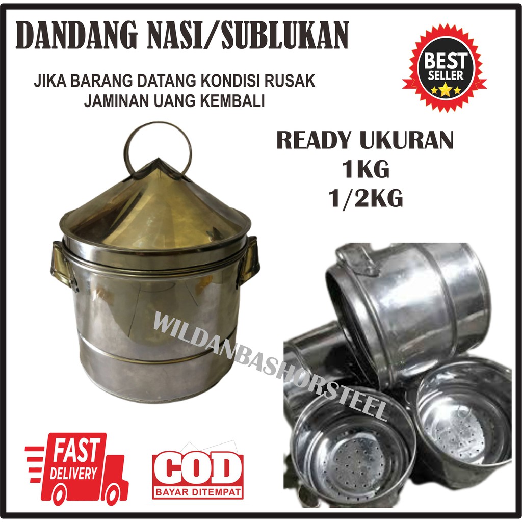 TERMURAH  DANDANG NASI | SUBLUK NASI | DANDANG NASI | DANDANG NASI STAINLESS STELL | DANDANG MASAK N