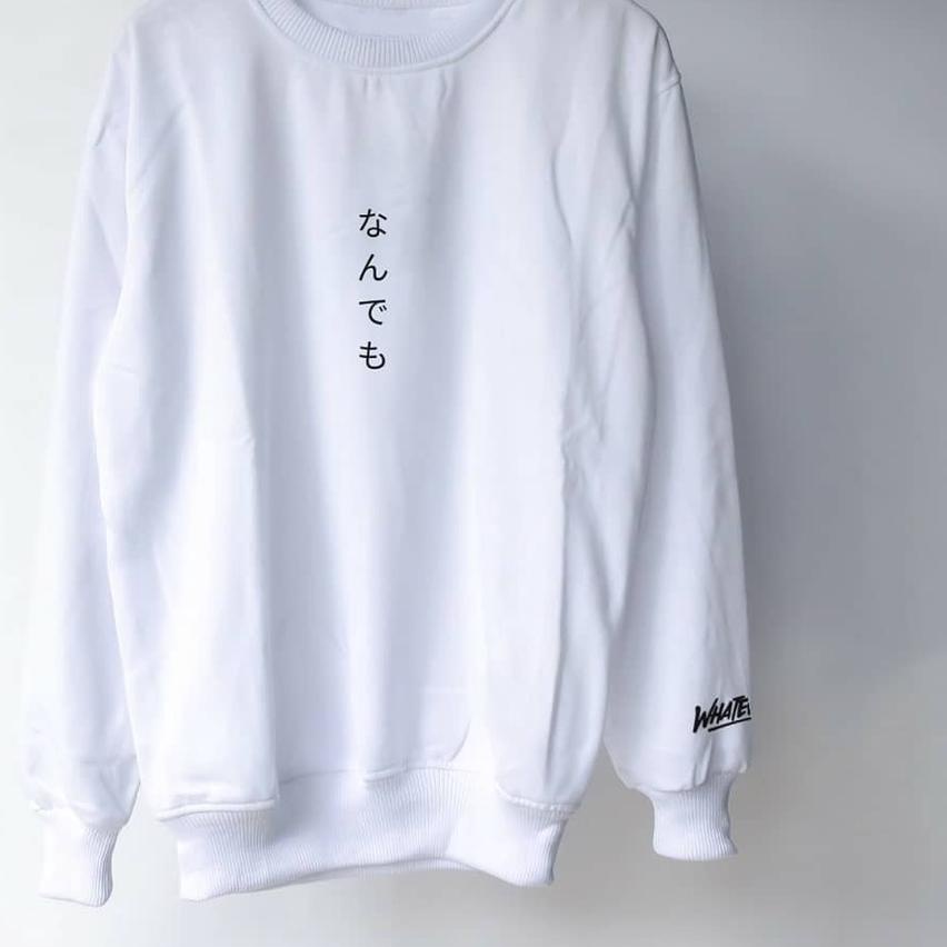 ✾ SWEATER PRIA CREWNWCK PRIA SWEATER CREWNECK PRIA 2021 alwiistore Whatever jepang Putih ←