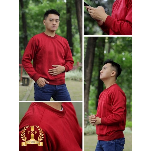 Sweater Polos Pria Basic Sweater Polos