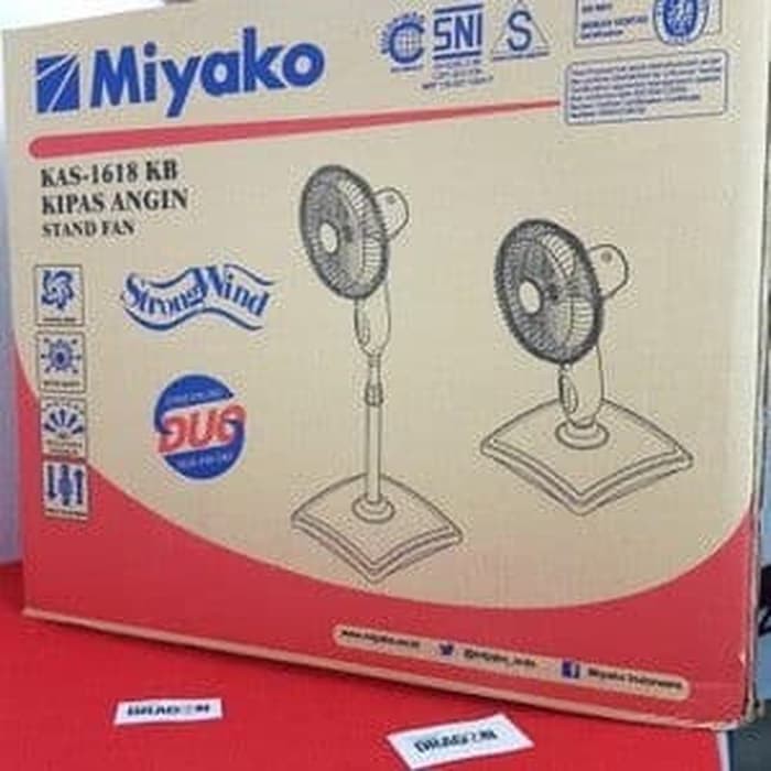 Kipas Angin Berdiri/Stand Fan Miyako 2in1 KAS 1618KB - Stand &amp; Desk Fan