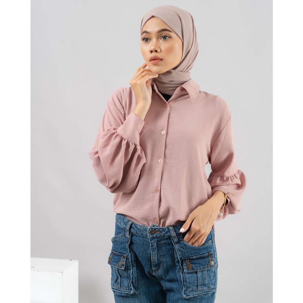 KEMEJA AIRFLOW HELEN LONG SHIRT PREMIUM SHIRT B570