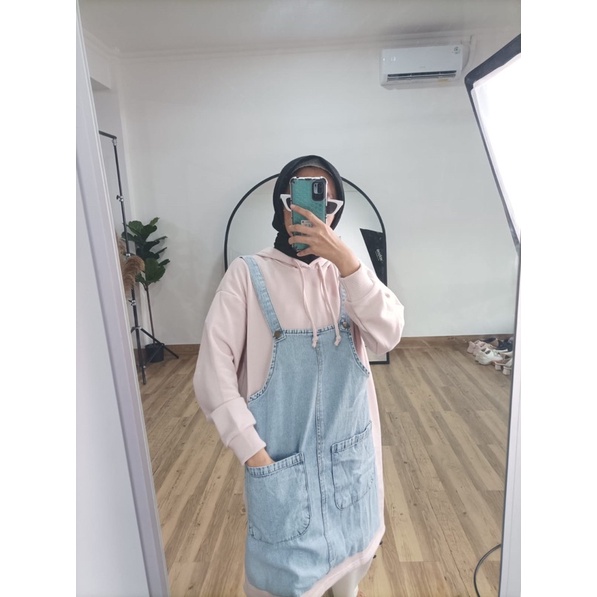 Sweater remaja hoodie kombinasi jeans model kekinian