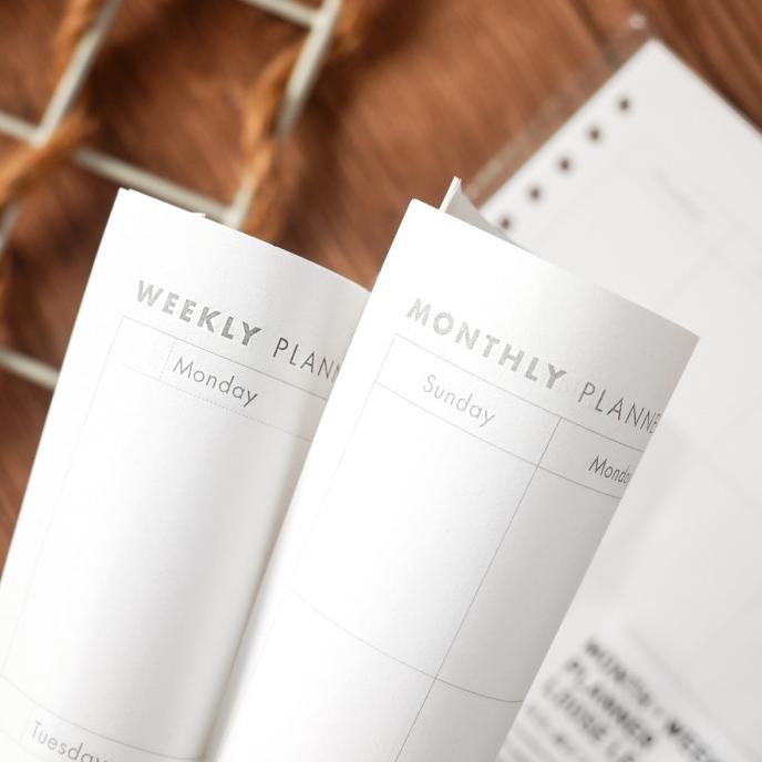 

Panmomo Monthly and Weekly Planner Loose Leaf