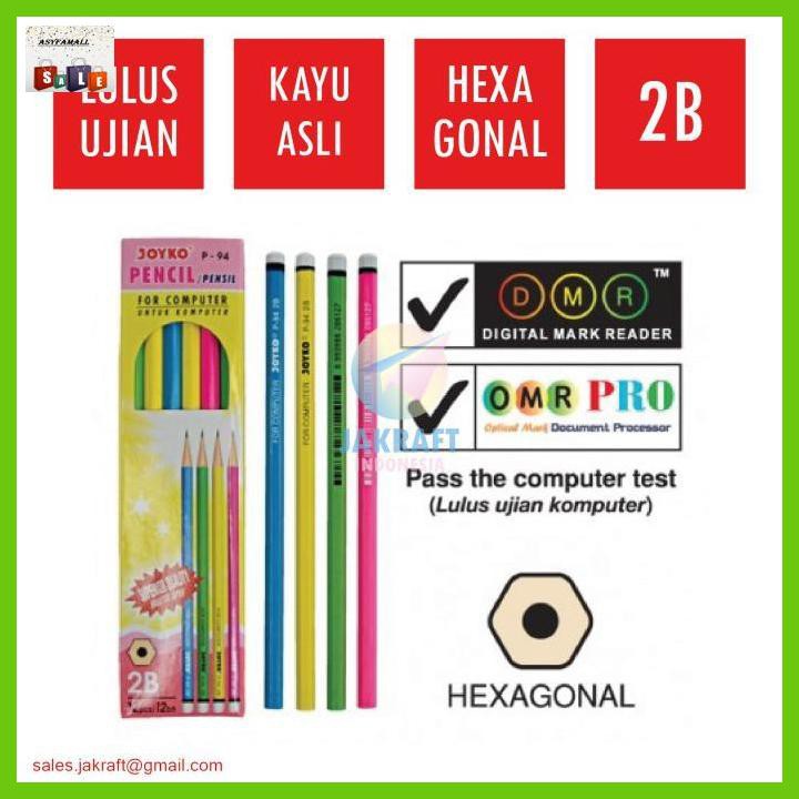 

Silutala- Pensil Tulis Komputer Ujian Negara Test Scoring Joyko 2B P-94 Super -Ori.