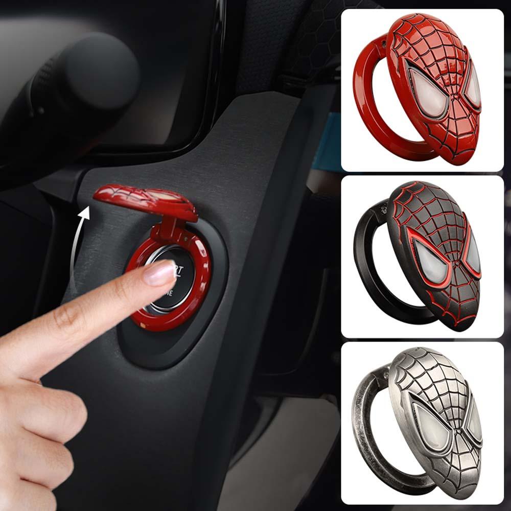 Lanfy Penutup Tombol Start Stop Mesin Anti Gores 3D Awet Ring Dekorasi Tombol Interior Mobil